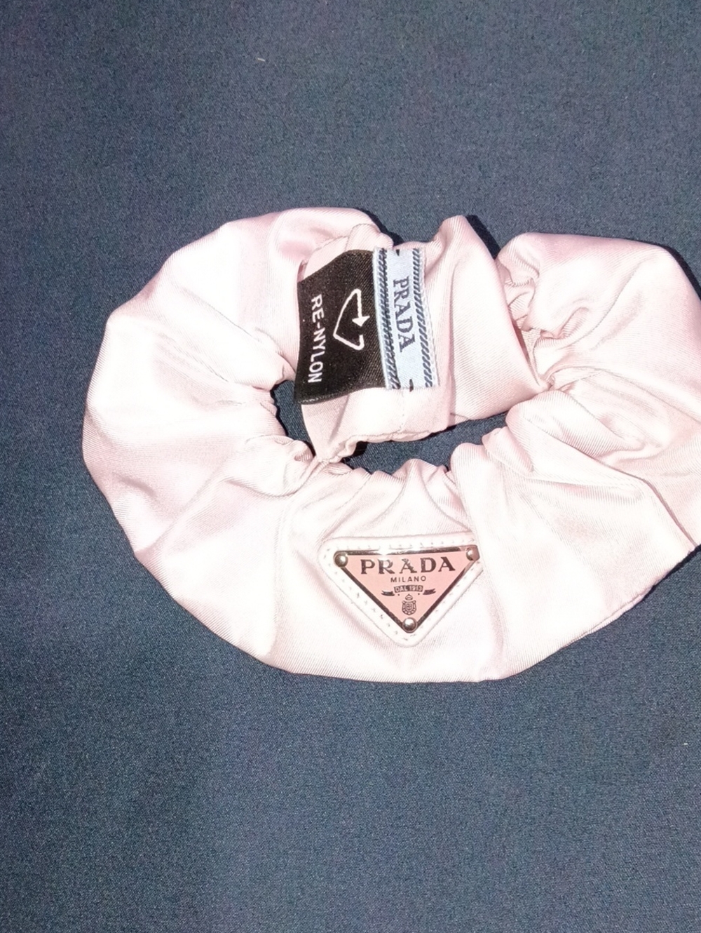 Prada Re-Nylon Scrunchie Pink